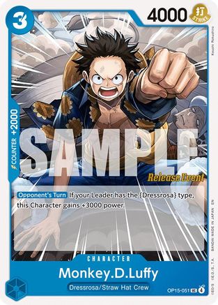Monkey.D.Luffy (OP15-051) (OP15-051) - Adventure on Kami's Island Release Event Cards