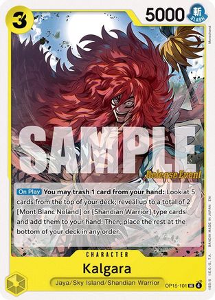 Kalgara (OP15-101) - Adventure on Kami's Island Release Event Cards