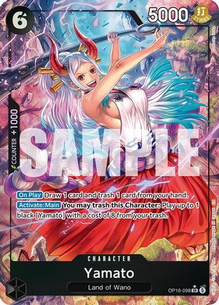 Yamato (098) (Alternate Art) (OP16-098) - The Time of Battle Foil