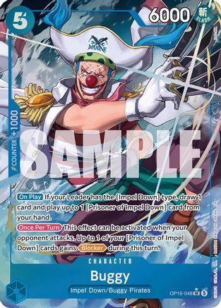 Buggy (Alternate Art) (OP16-048) - The Time of Battle Foil