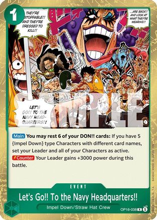 Let's Go!! To the Navy Headquarters.. (OP16-038) - The Time of Battle Foil