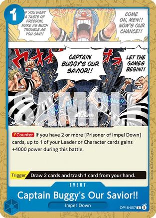 Captain Buggy's Our Savior!! (OP16-057) - The Time of Battle