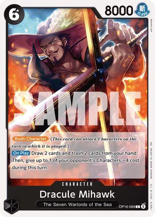 Dracule Mihawk (OP16-089) - The Time of Battle