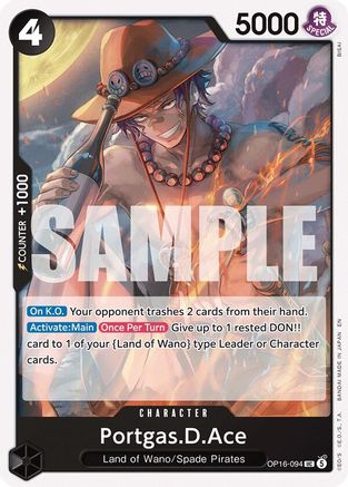 Portgas.D.Ace (094) (OP16-094) - The Time of Battle