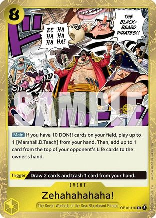 Zehahahahaha! (OP16-116) - The Time of Battle Foil