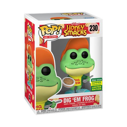 Funko Pop! Honey Smacks - Dig 'Em Frog #230 [2024 SDCC / Shared Convention Exclusive] *PREORDER*