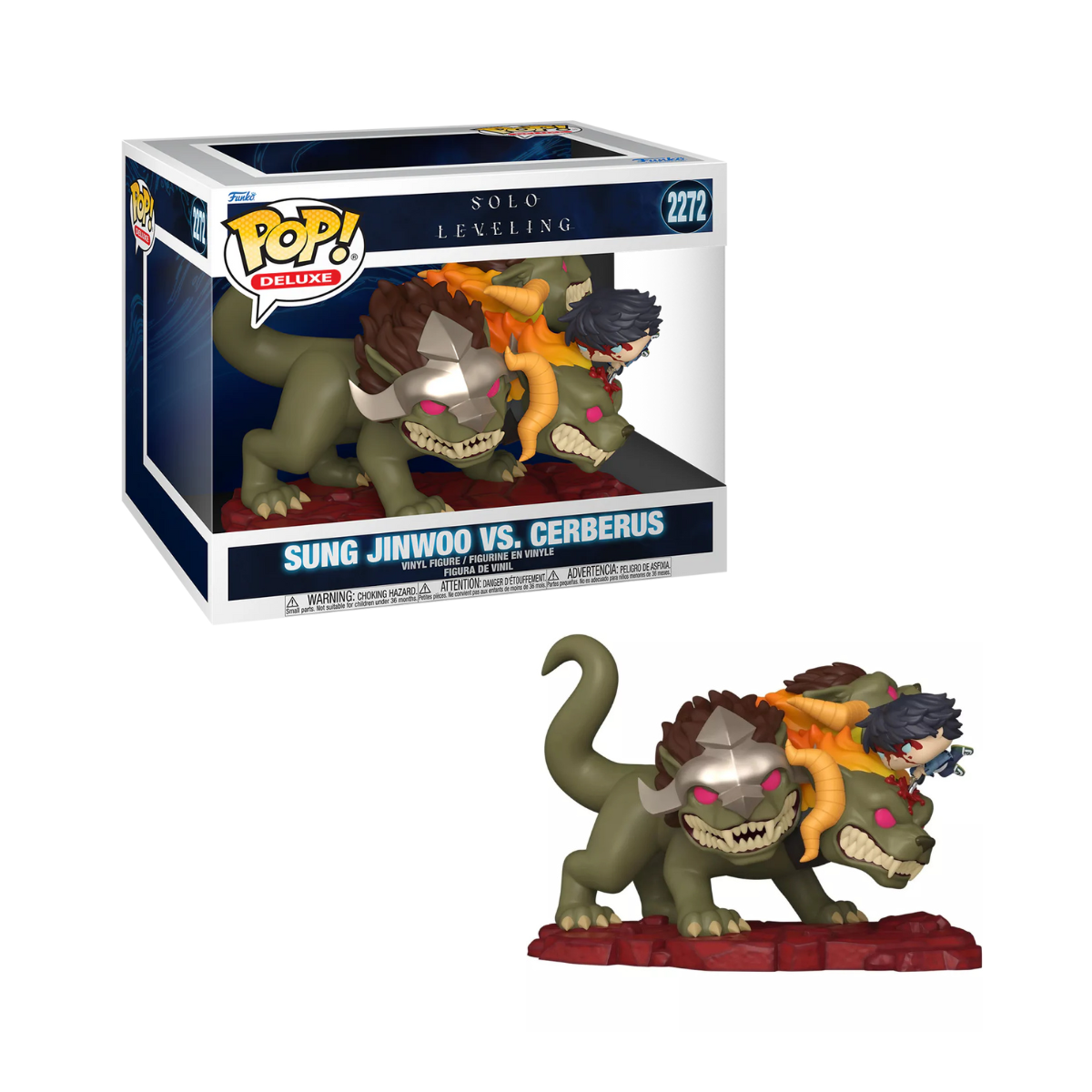 Funko Pop! Anime: Solo Leveling - Baek Yoonho / Choi Jong-in / Go Gunhee / Woo Jinchul / Deluxe! Jinwoo Vs Cerberus *PREORDER*