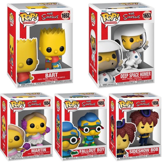 Funko Pop! Television: The Simpsons - Bart / Deep Space Homer / Martin / Fallout Boy / Sideshow Bob