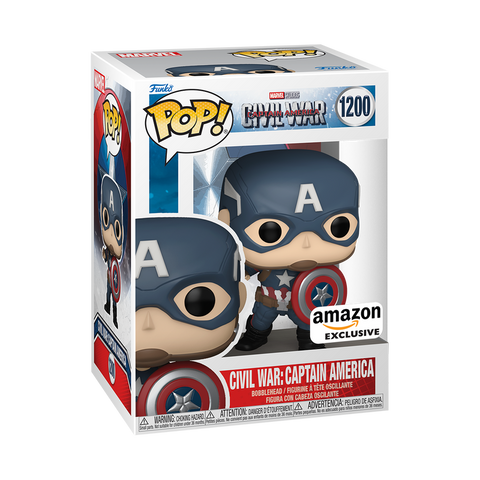 Mavin  Funko Bitty Pop Marvel Civil War Captain America Rare