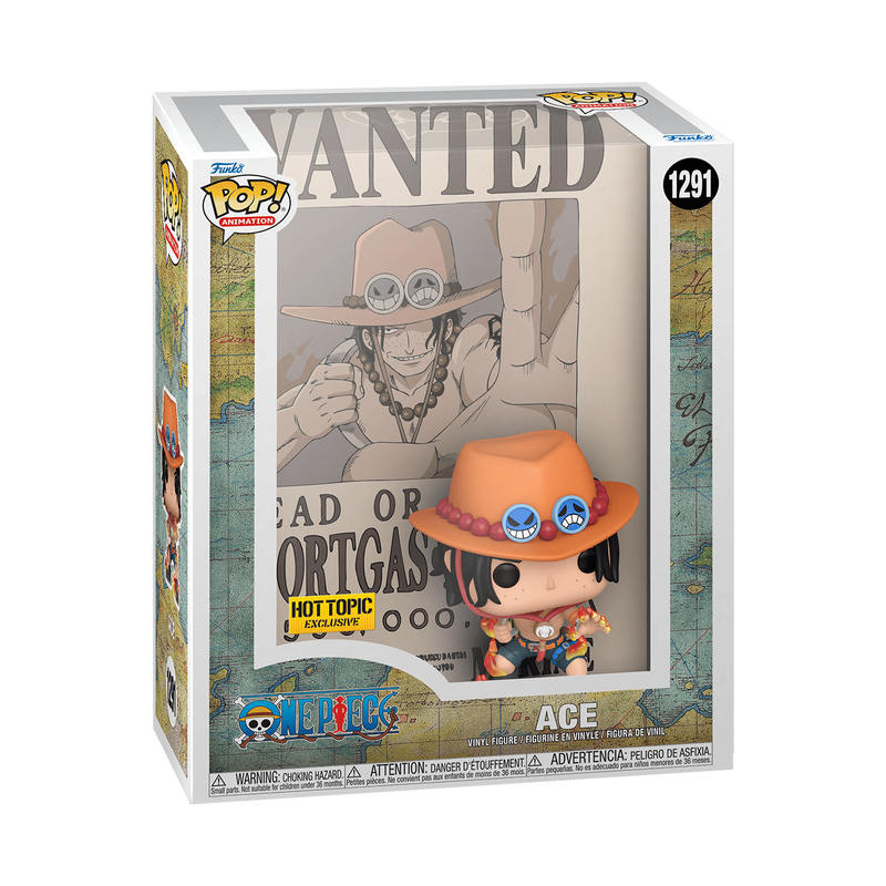 Funko Pop! Animation: ONE PIECE WANTED POSTER - PORTGAS ACE [HOT TOPIC EXCLUSIVE] #1291
