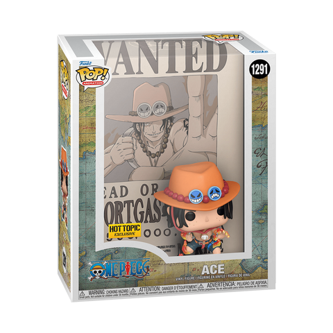 Funko Pop! Animation: ONE PIECE WANTED POSTER - PORTGAS ACE [HOT TOPIC EXCLUSIVE] #1291
