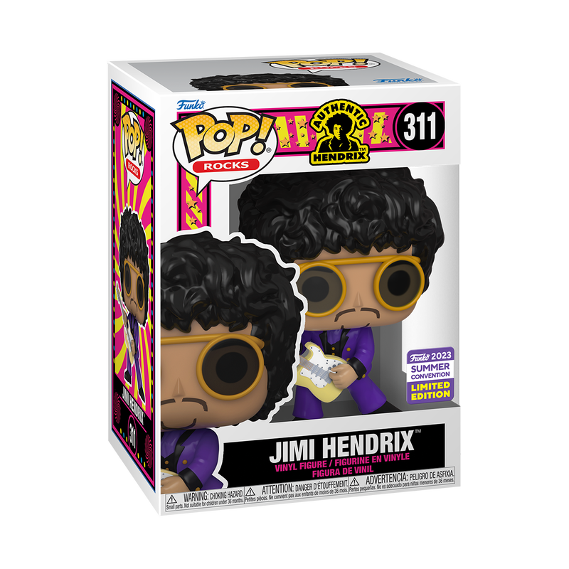 FUNKO POP! MUSIC JIMI HENDRIX in PURPLE SUIT #311 [2023 SDCC SHARED EXCLUSIVE]