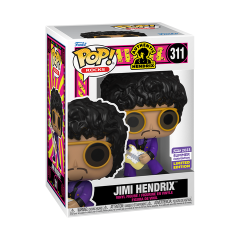 FUNKO POP! MUSIC JIMI HENDRIX in PURPLE SUIT #311 [2023 SDCC SHARED EXCLUSIVE]