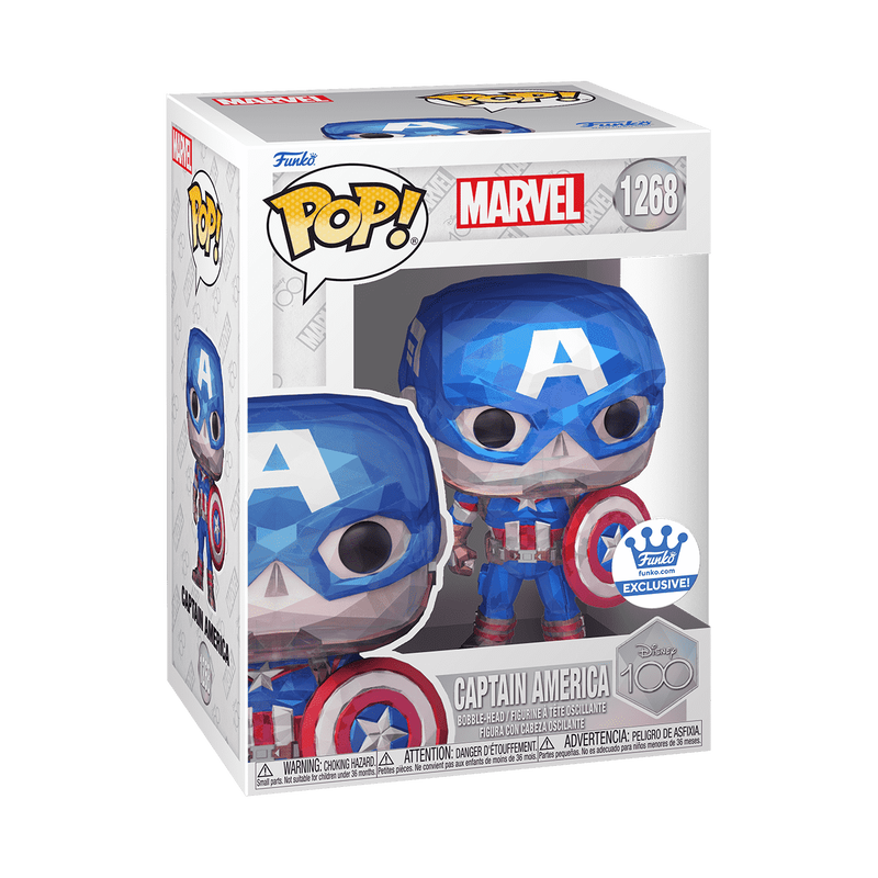 Funko Pop! DISNEY 100 MARVEL CAPTAIN AMERICA FACET #1268 [FUNKO SHOP EXCLUSIVE] *PREORDER*