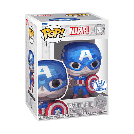 Funko Pop! DISNEY 100 MARVEL CAPTAIN AMERICA FACET #1268 [FUNKO SHOP EXCLUSIVE] *PREORDER*