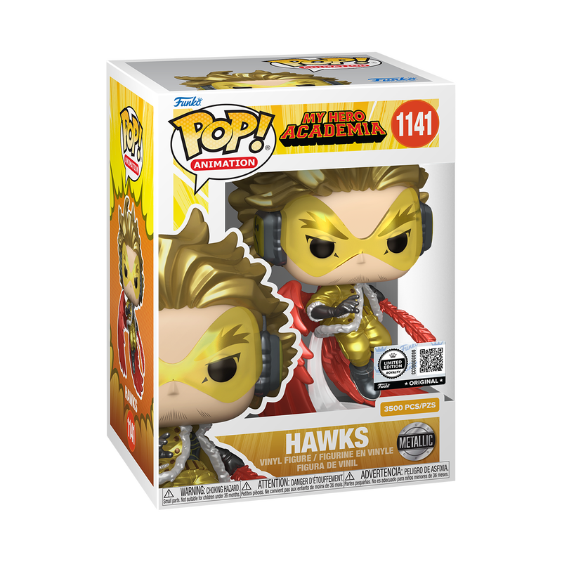 Funko Pop! Anime: My Hero Academia - Hawks #1141 *Metallic* [Funko Limited Edition - 3,500pcs] *PREORDER*