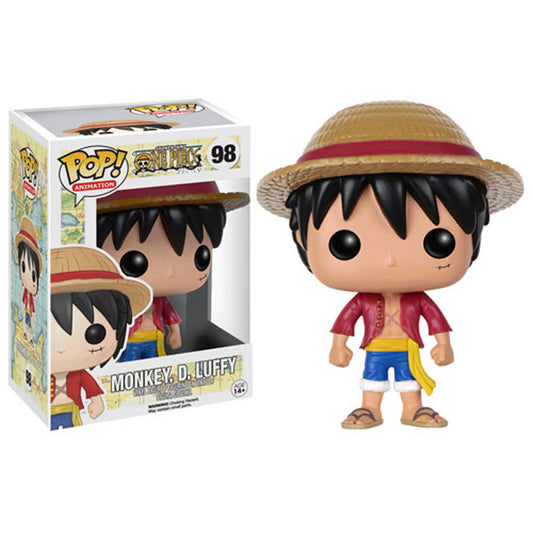 Funko Pop! Anime: One Piece - Monkey D. Luffy (with Straw Hat) #98