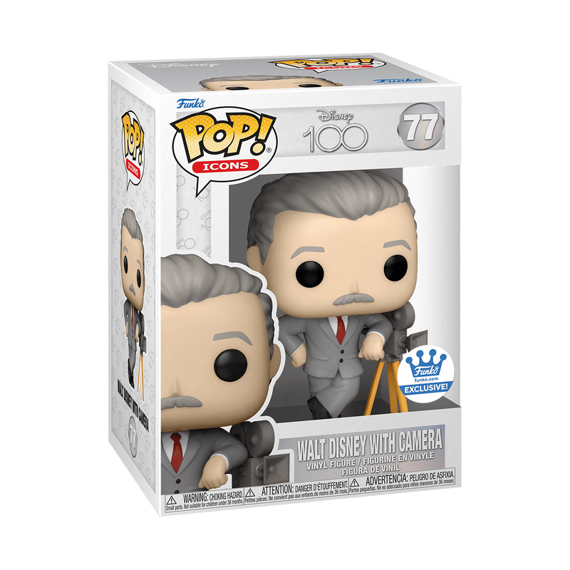 Funko Pop! DISNEY 100 WALT DISNEY WITH CAMERA #77 [FUNKO SHOP EXCLUSIVE] *PREORDER*