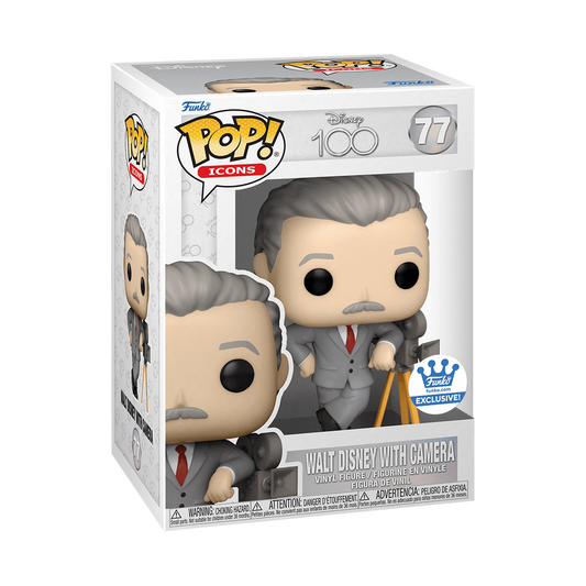 Funko Pop! DISNEY 100 WALT DISNEY WITH CAMERA #77 [FUNKO SHOP EXCLUSIVE] *PREORDER*