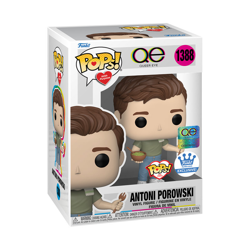 Funko Pop! QUEER EYE ANTONI POROWSKI #1388 with PURPOSE [FUNKO SHOP EXCLUSIVE] *PREORDER*