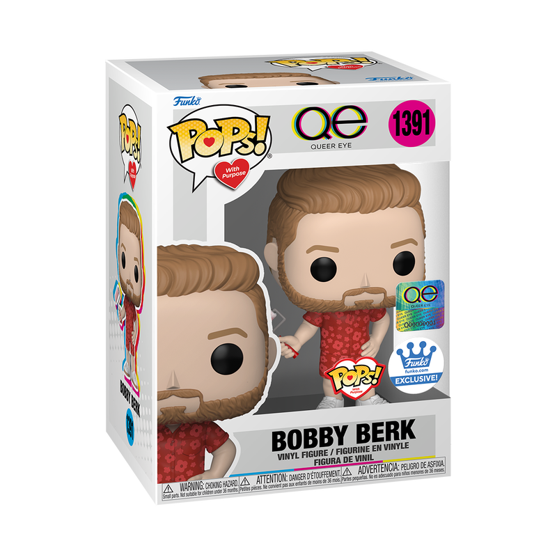 Funko Pop! QUEER EYE BOBBY BERK #1391 with PURPOSE [FUNKO SHOP EXCLUSIVE] *PREORDER*