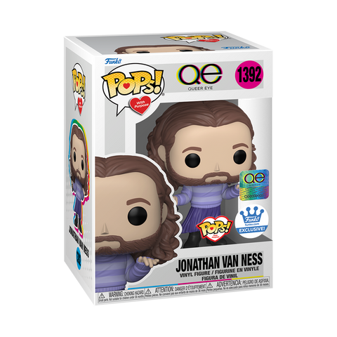 Funko Pop! QUEER EYE JONATHAN VAN NESS #1392 with PURPOSE [FUNKO SHOP EXCLUSIVE] *PREORDER*