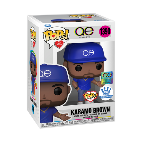 Funko Pop! QUEER EYE KARAMO BROWN #1390 with PURPOSE [FUNKO SHOP EXCLUSIVE] *PREORDER*