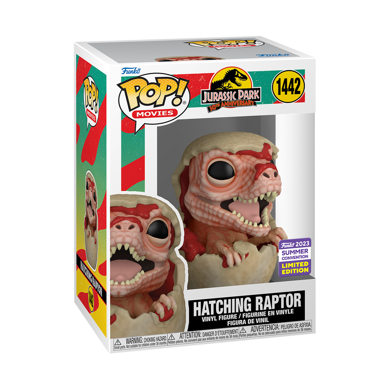 FUNKO POP! JURASSIC PARK HATCHING RAPTOR #1442 [2023 SDCC SHARED EXCLUSIVE]