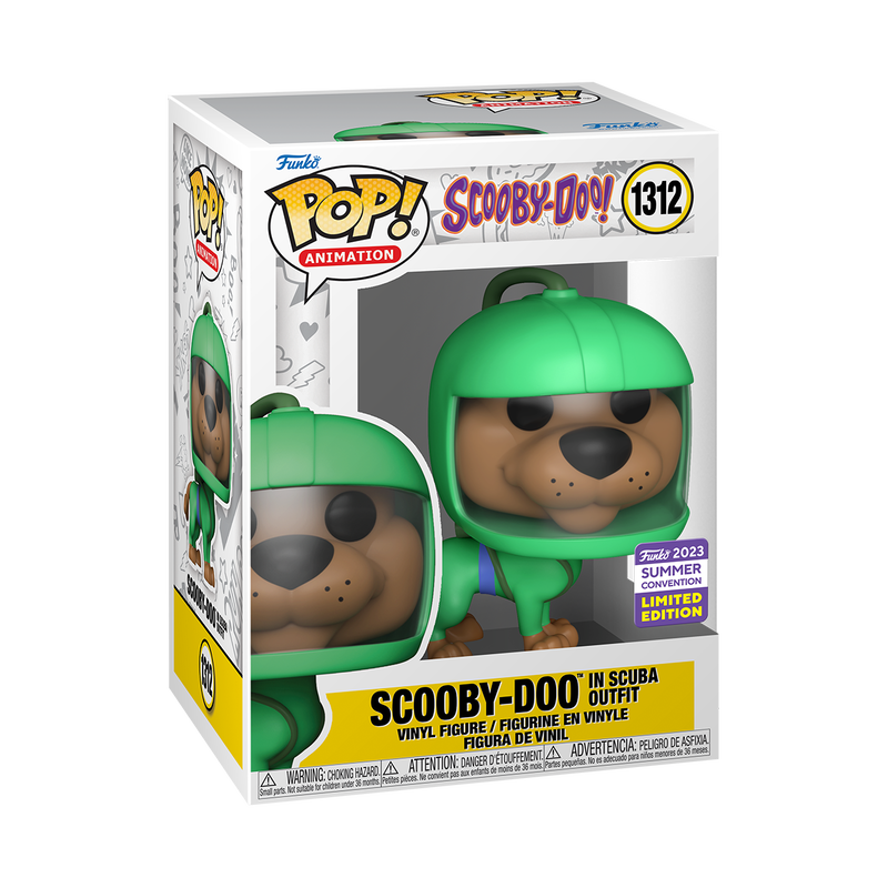 FUNKO POP! SCOOBY DOO in SCUBA Outfit #1312 [2023 SDCC SHARED EXCLUSIVE]