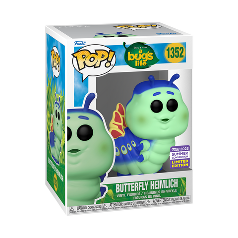 FUNKO POP! DISNEY A BUG'S LIFE BUTTERFLY HEIMLICH #1352 [2023 SDCC SHARED EXCLUSIVE]
