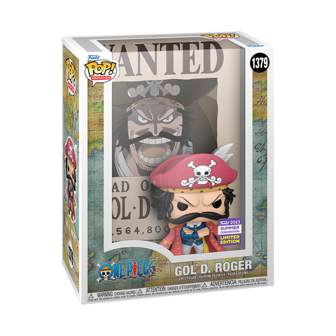FUNKO POP! POSTER ANIME ONE PIECE GOL D ROGER  [2023 SDCC SHARED EXCLUSIVE]