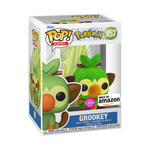 Funko Pop! Games: Pokemon - Grookey (Flocked) #957 [Amazon Exclusive]