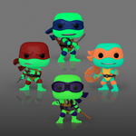 Funko Pop! MOVIES TMNT NINJA TURTLES MUTANT MAYHEM 4 PACK GLOW [AMAZON EXCLUSIVE] *PREORDER*