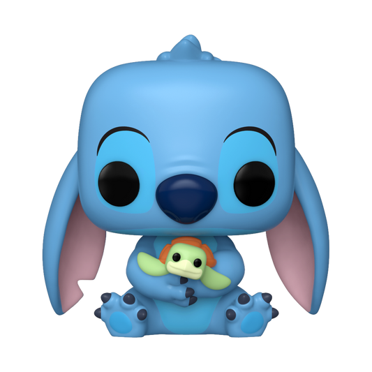 Funko Pop! DISNEY LILO & STITCH STITCH WITH TURTLE #135 [HOT TOPIC EXCLUSIVE]