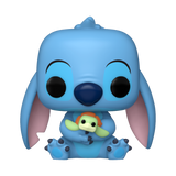 Funko Pop! DISNEY LILO & STITCH STITCH WITH TURTLE #135 [HOT TOPIC EXCLUSIVE]