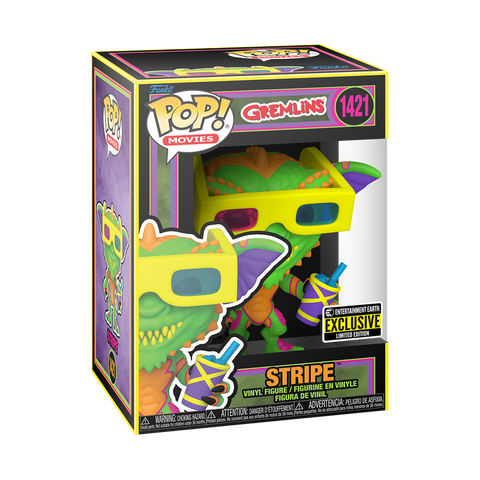 FUNKO POP! HORROR GREMLINS STRIPE BLACK LIGHT #1421 [EE EXCLUSIVE] *PREORDER*