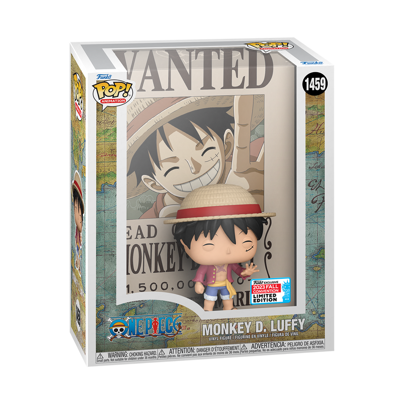 FUNKO POP! ANIME ONE PIECE MONKEY D LUFFY WANTED POSTER #1459 [2023 NYCC FALL CONVENTION EXCLUSIVE] *PREORDER*