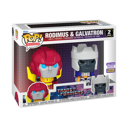 FUNKO POP! TRANSFORMERS RODIMUS & GALVALTRON 2 PACK [2023 SDCC SHARED EXCLUSIVE] *PREORDER*