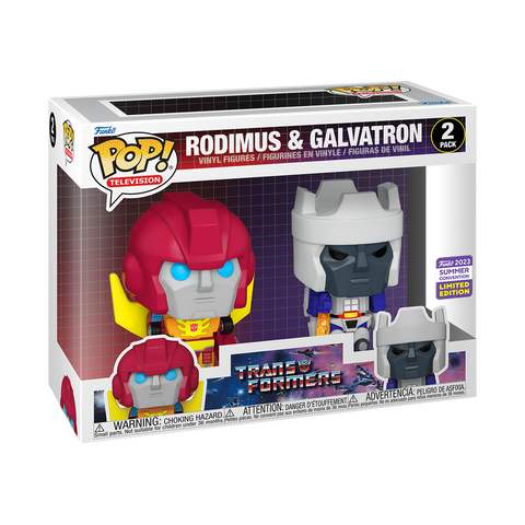 FUNKO POP! TRANSFORMERS RODIMUS & GALVALTRON 2 PACK [2023 SDCC SHARED EXCLUSIVE] *PREORDER*