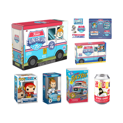 Funko Pop! 25TH ANNIVERSARY FUN ON THE RUN BOX [FUNKO SHOP EXCLUSIVE] *PREORDER*