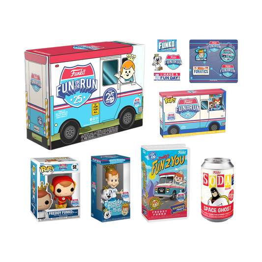 Funko Pop! 25TH ANNIVERSARY FUN ON THE RUN BOX [FUNKO SHOP EXCLUSIVE] *PREORDER*