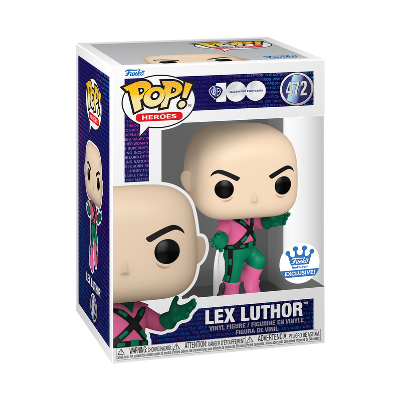 Funko Pop! DC HEROES WB 100 LEX LUTHOR #472 [FUNKO SHOP EXCLUSIVE] *PREORDER*