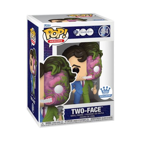 Funko Pop! DC Heroes WB 100 - TWO-FACE FLIPPING COIN #484 [FUNKO SHOP EXCLUSIVE] *PREORDER*