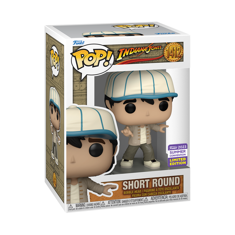 FUNKO POP! MOVIE INDIANA JONES SHORT ROUND #1412 [2023 SDCC SHARED EXCLUSIVE] *PREORDER*