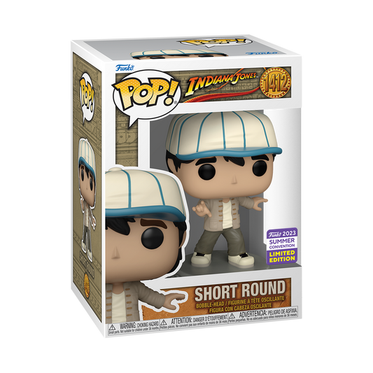 FUNKO POP! MOVIE INDIANA JONES SHORT ROUND #1412 [2023 SDCC SHARED EXCLUSIVE] *PREORDER*