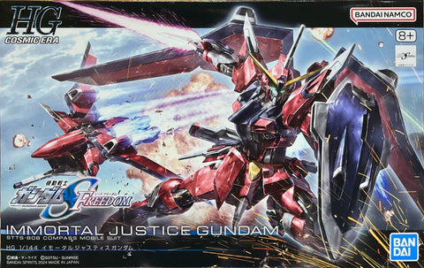 Bandai HG High Grade Cosmic Era 1/144 Immortal Justice Gundam - STTS-909 Compass Mobile Suit