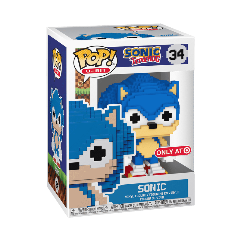 Funko Pop! Games: Sonic The Hedgehog - Sonic (8-Bit) / Knuckles (8-Bit) / Tails (8-Bit) / Sonic with Chao (Flocked) *PREORDER*