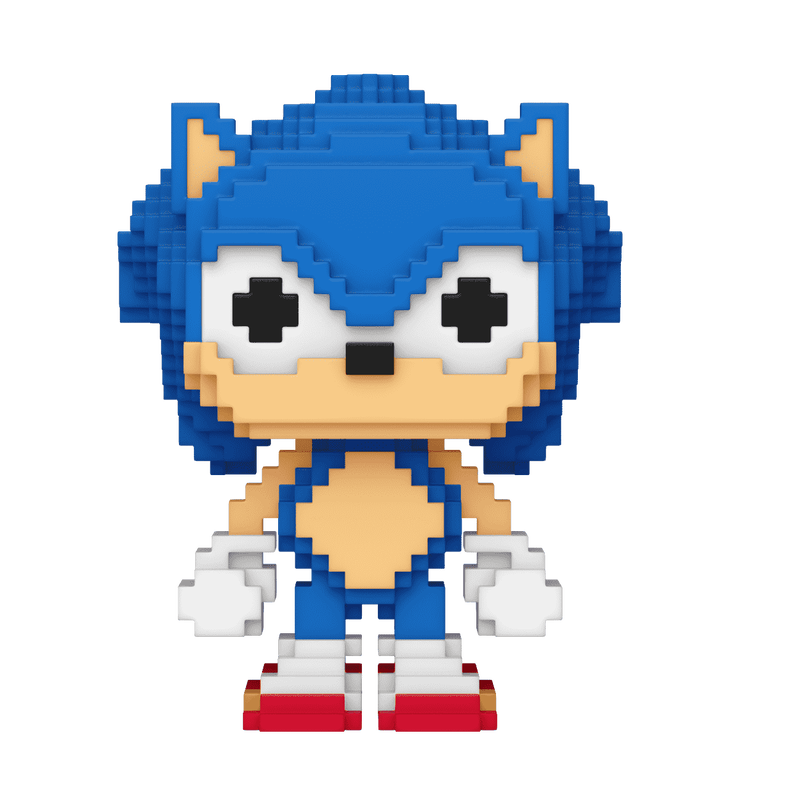 Funko Pop! Games: Sonic The Hedgehog - Sonic (8-Bit) / Knuckles (8-Bit) / Tails (8-Bit) / Sonic with Chao (Flocked) *PREORDER*