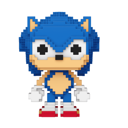 Funko Pop! Games: Sonic The Hedgehog - Sonic (8-Bit) / Knuckles (8-Bit) / Tails (8-Bit) / Sonic with Chao (Flocked) *PREORDER*