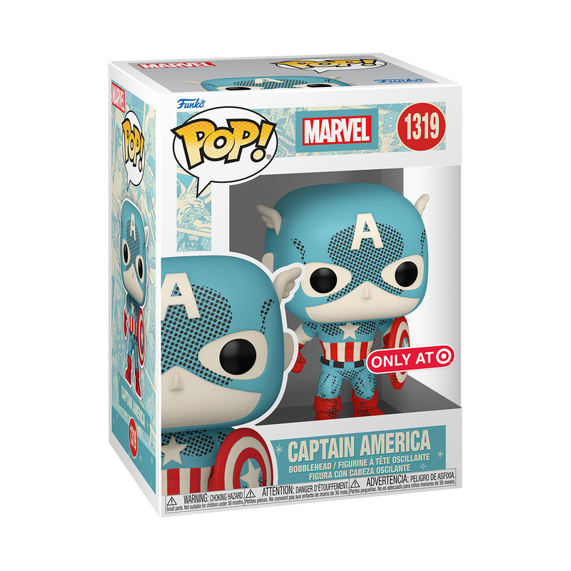 FUNKO POP! MARVEL - CAPTAIN AMERICA (RETRO REIMAGINED) #1319 [TARGET EXCLUSIVE]